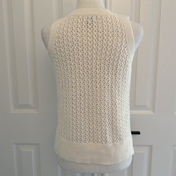 XS & M size cream colored sleeveless sweater from A New Day. Worn 2x. Like New. - Picture 5 of 9